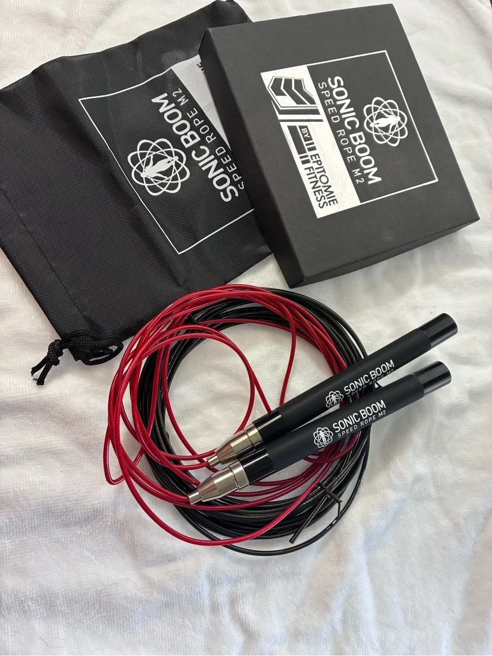 Epitomie Fitness Sonic Boom M2 Speed Jump Rope – Red & Black